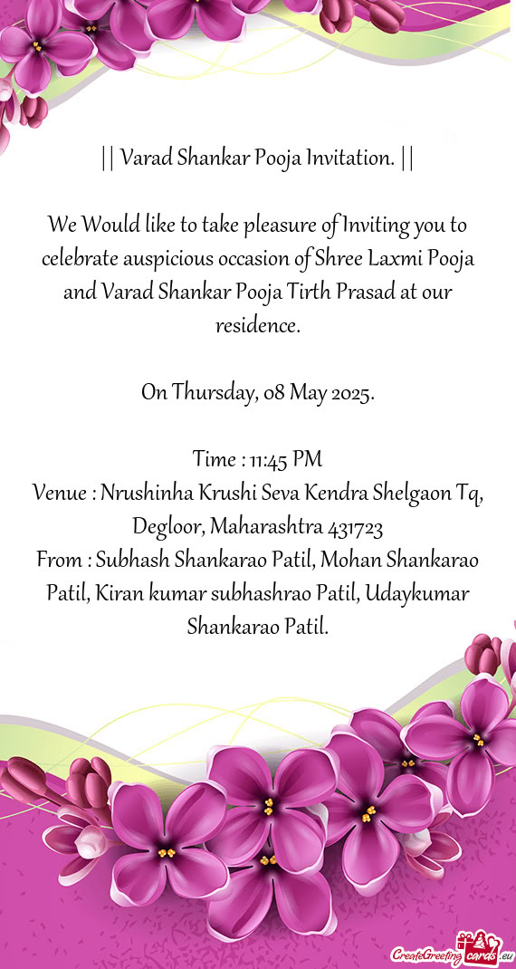 On Thursday, 08 May 2025