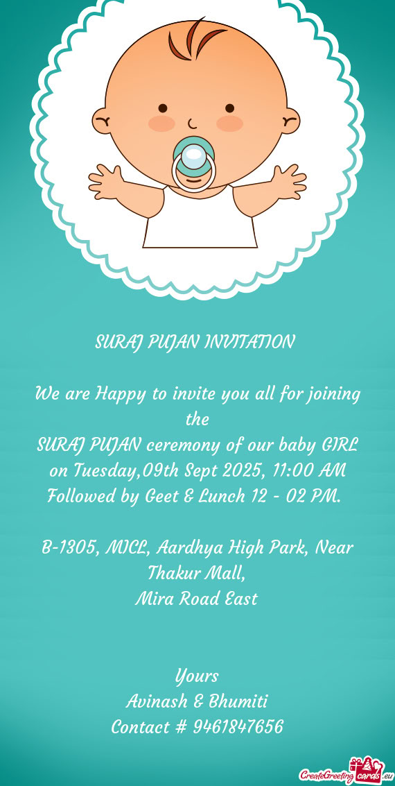 On Tuesday,09th Sept 2025, 11:00 AM