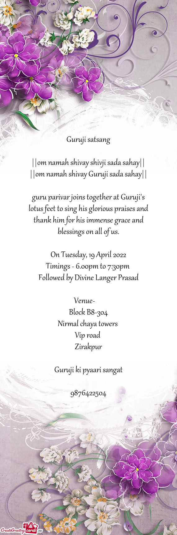 On Tuesday, 19 April 2022