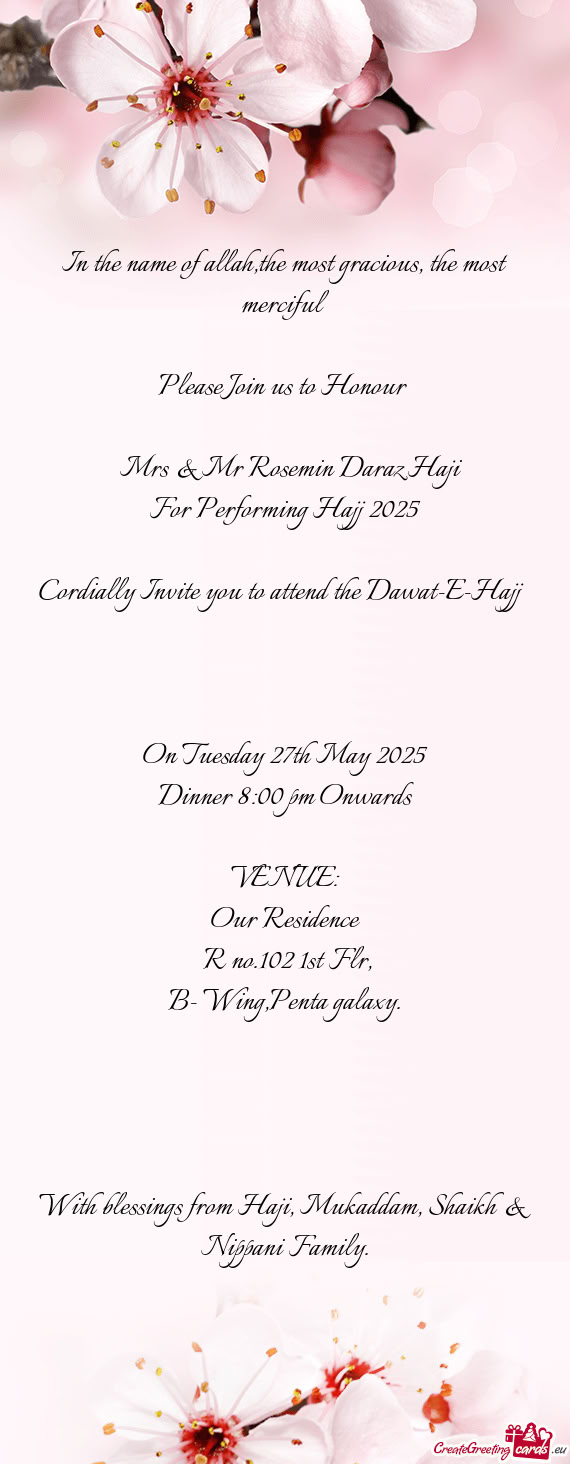 On Tuesday 27th May 2025