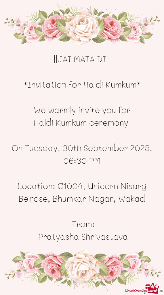 On Tuesday, 30th September 2025, 06:30 PM