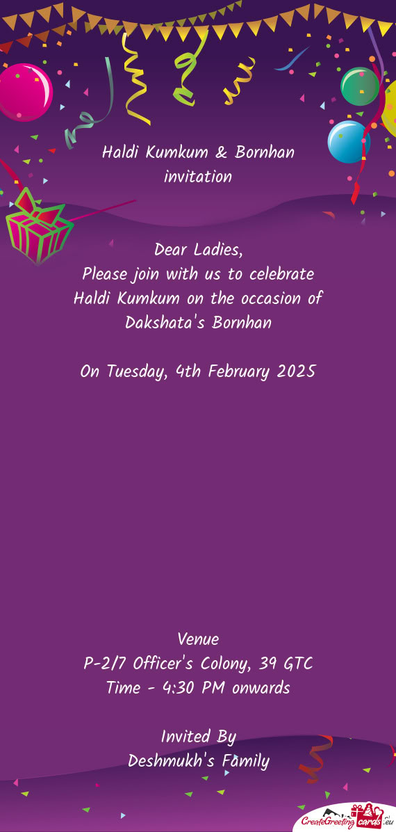 On Tuesday, 4th February 2025