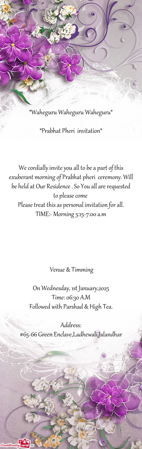 On Wednesday, 1st January,2025