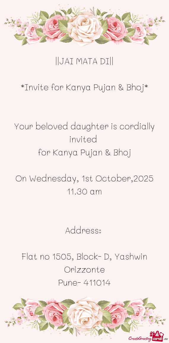 On Wednesday, 1st October,2025