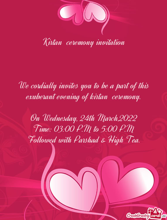 On Wednesday, 24th March,2022