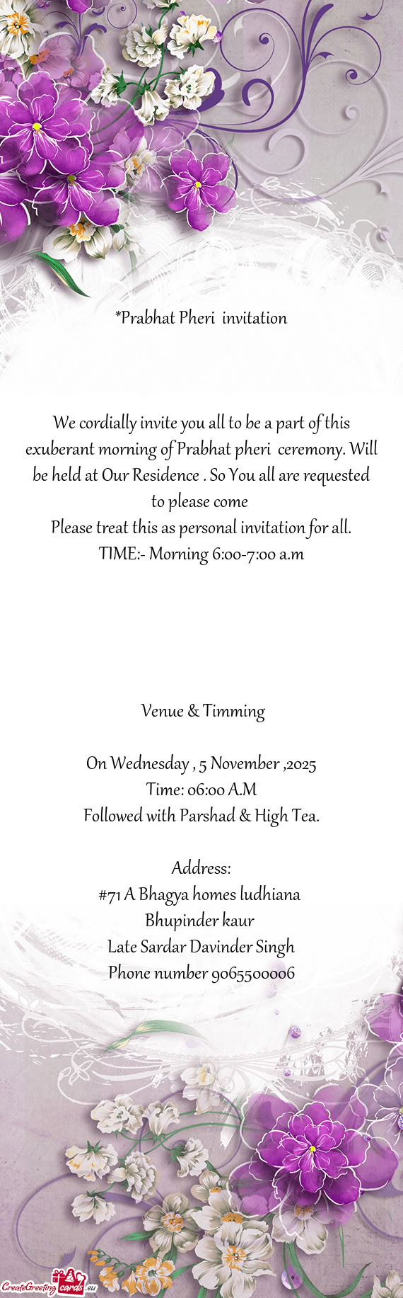 On Wednesday , 5 November ,2025