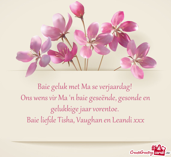 Ons wens vir Ma 