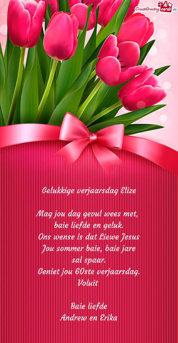 Ons wense is dat Liewe Jesus