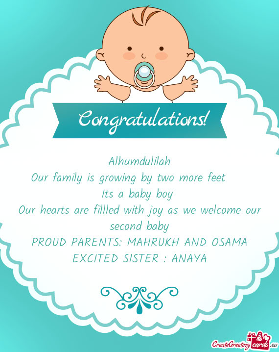 Our family is growing by two more feet ❤️