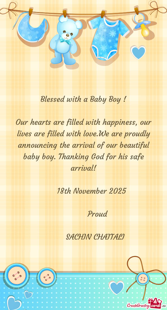 Our hearts are filled with happiness, our lives are filled with love.We are proudly announcing the a