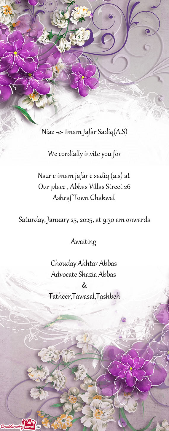 Our place , Abbas Villas Street 26