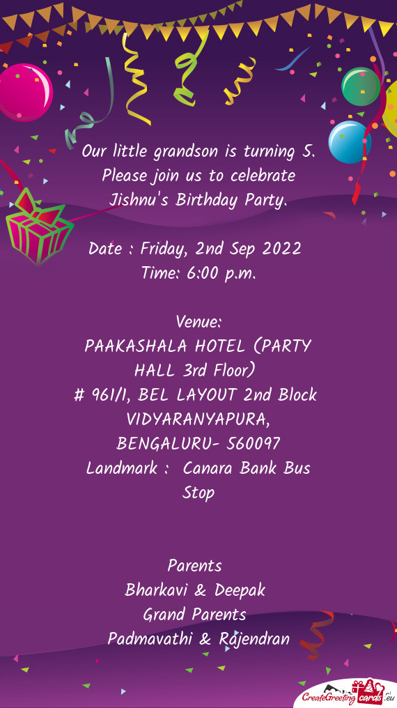 PAAKASHALA HOTEL (PARTY HALL 3rd Floor)