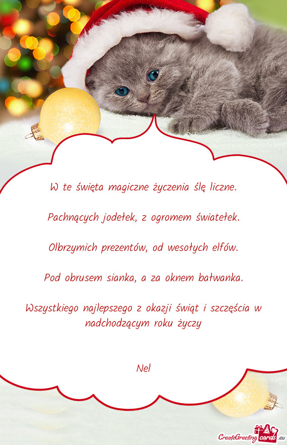 Pachnących jodełek, z ogromem światełek