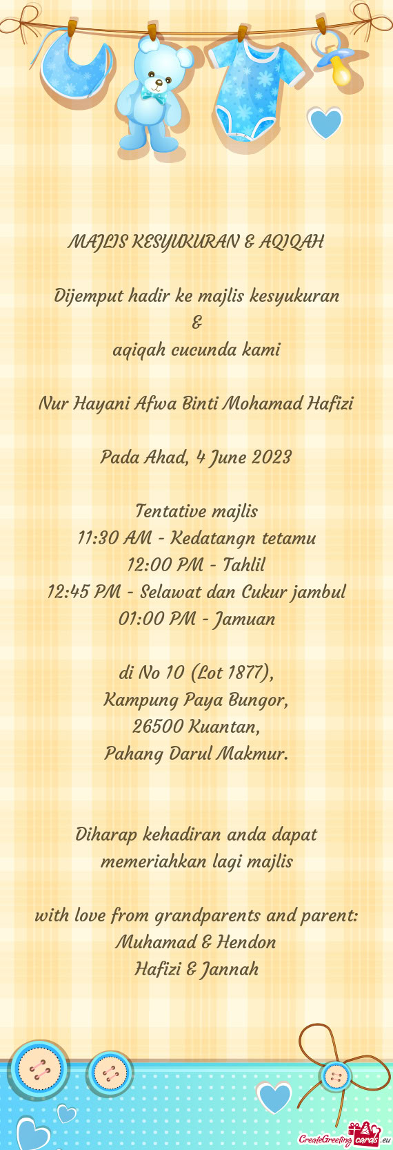 Pada Ahad, 4 June 2023