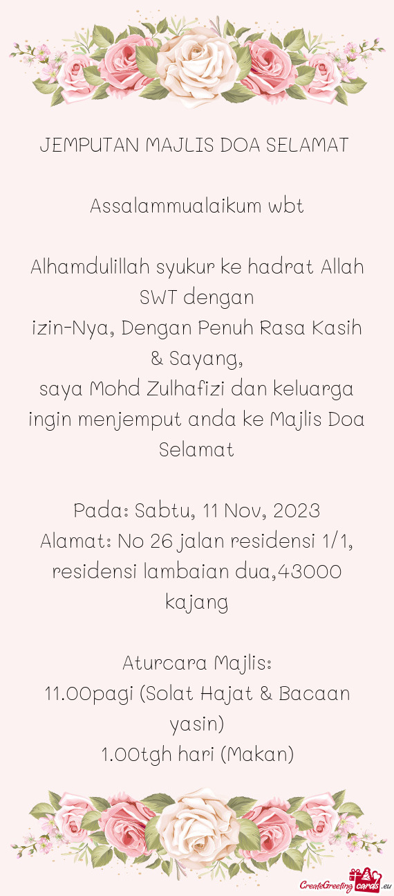 Pada: Sabtu, 11 Nov, 2023