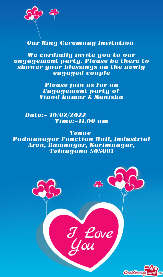 Padmanagar Function Hall, Industrial Area, Ramnagar, Karimnagar, Telangana 505001