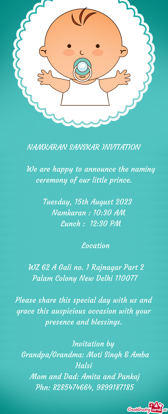 Palam Colony New Delhi 110077