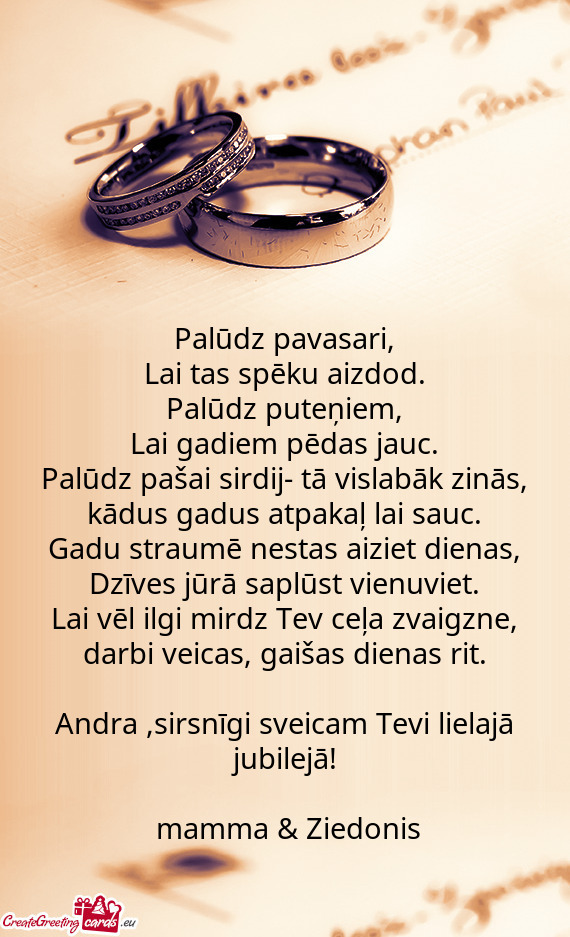 Palūdz pašai sirdij- tā vislabāk zinās