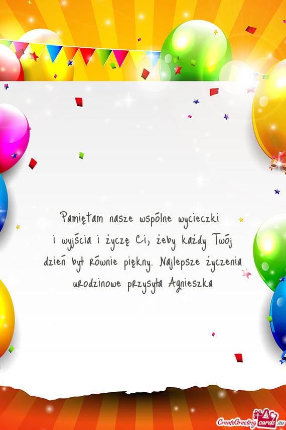 Pamiętam nasze wspólne wycieczki