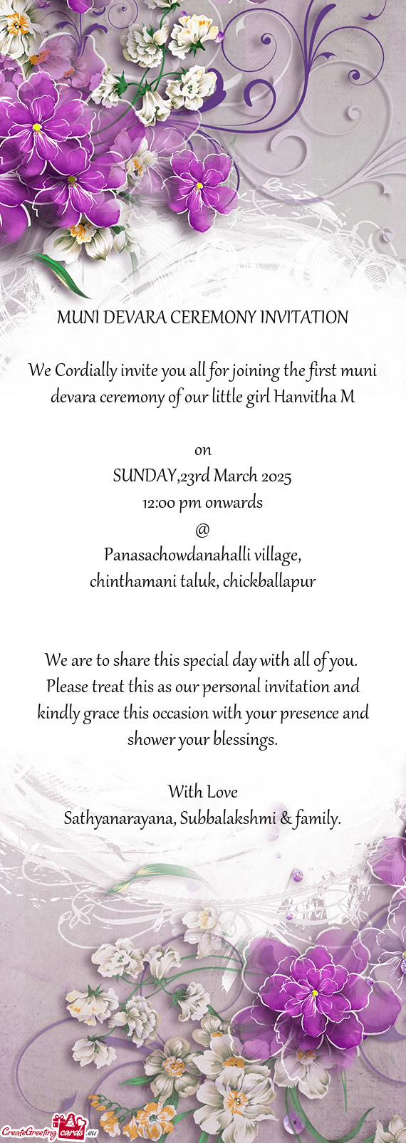 Panasachowdanahalli village