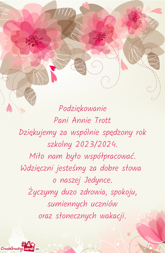 Pani Annie Trott