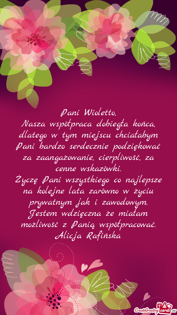 Pani Wioletto