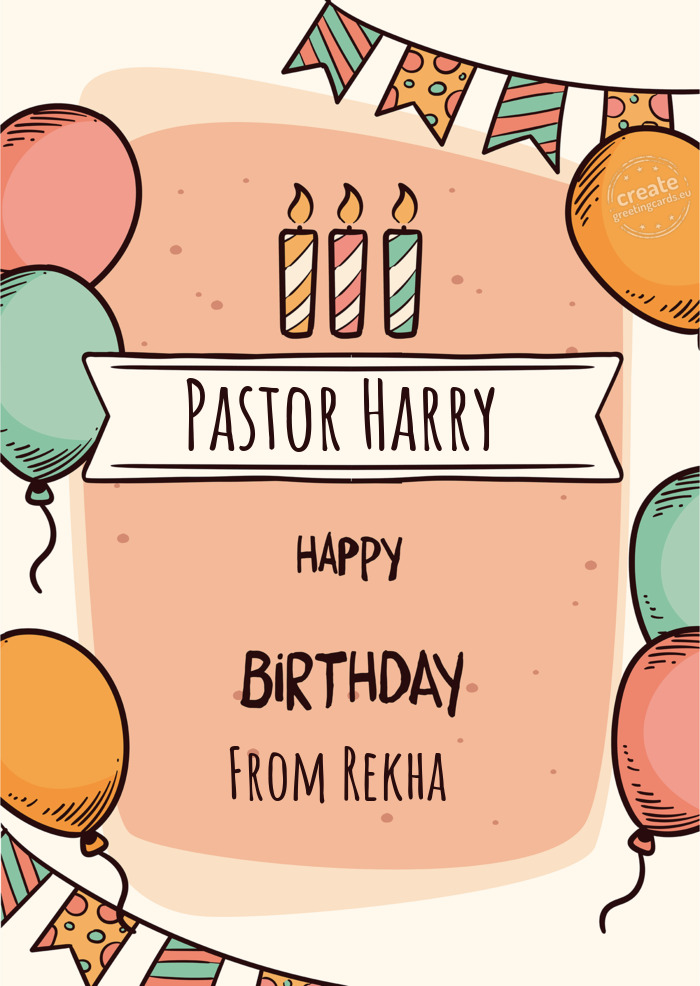 Pastor Harry From Rekha