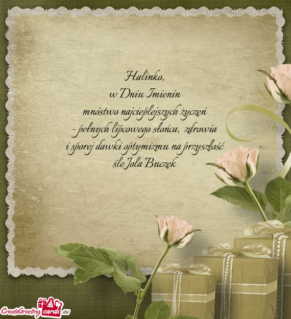 Pełnych lipcowego słońca, zdrowia