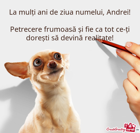 Petrecere frumoasă și fie ca tot ce-ți dorești să devină realitate