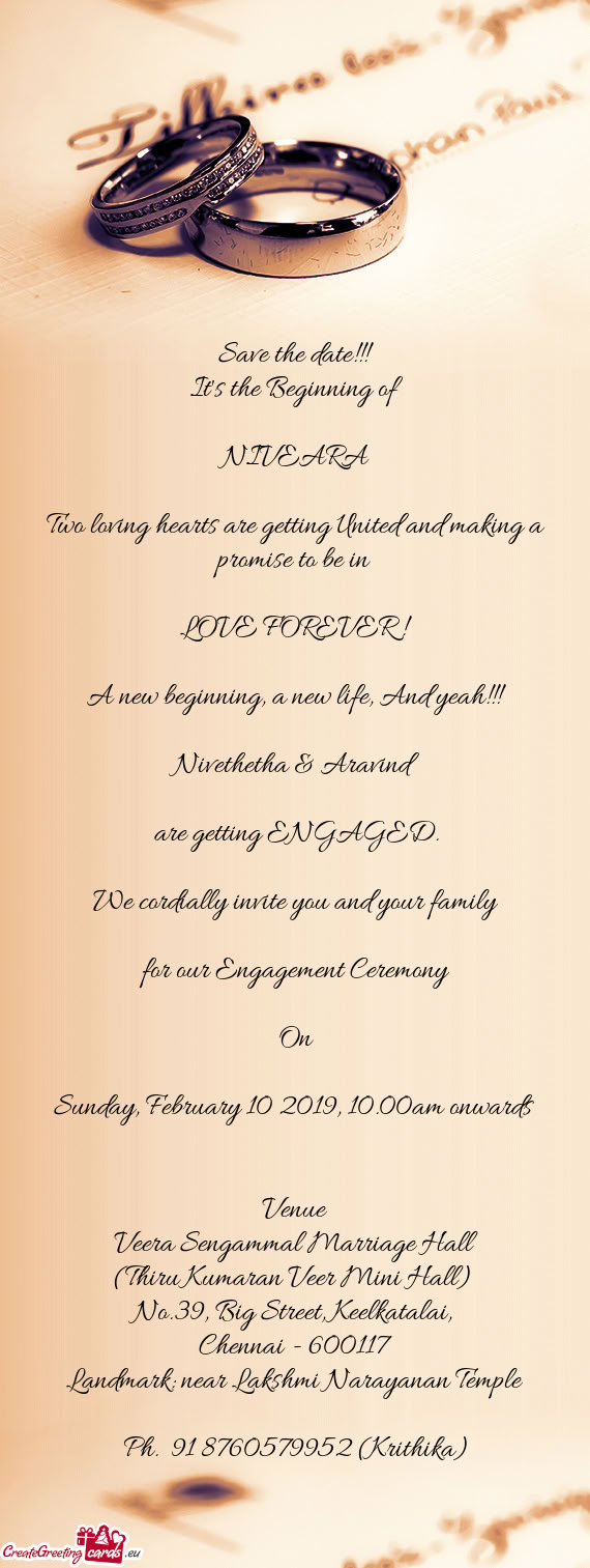 Ph. +91 8760579952 (Krithika)