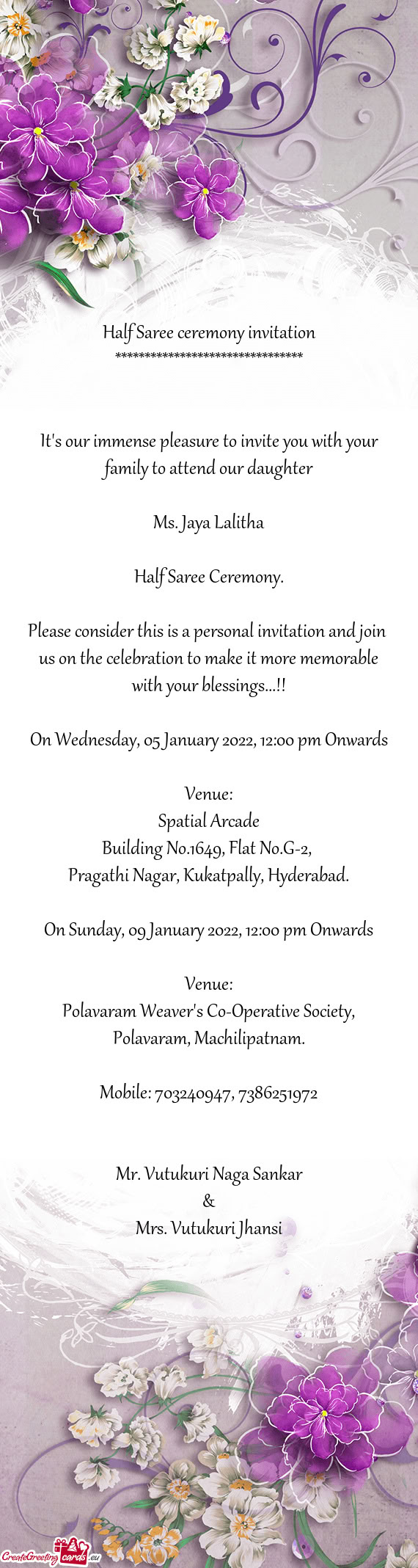 Please consider this is a personal invitation and join