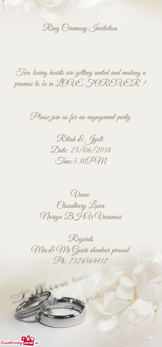 Please join us for an engagement party