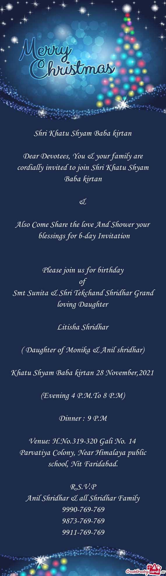 Please join us for birthday