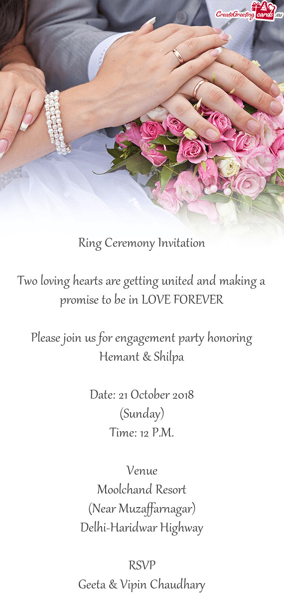 Please join us for engagement party honoring