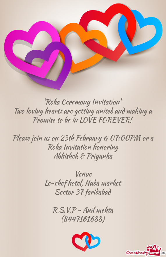 Please join us on 23th February @ 07:00PM or a