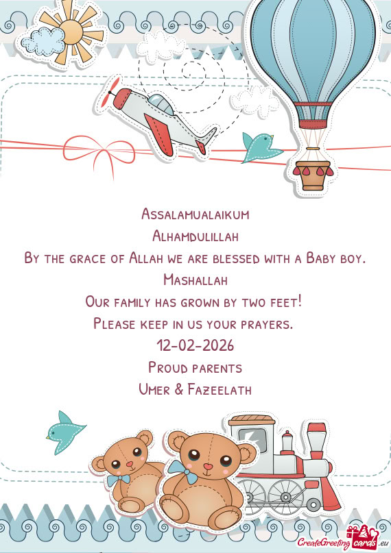 Please keep in us your prayers