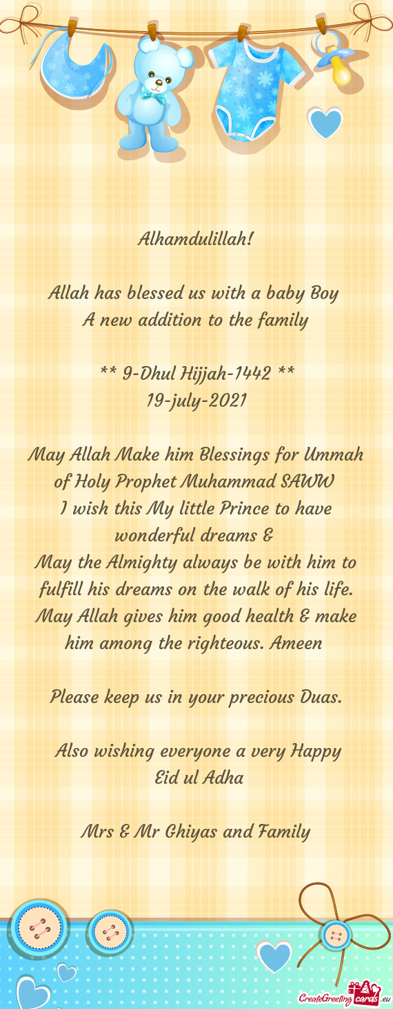 Please keep us in your precious Duas