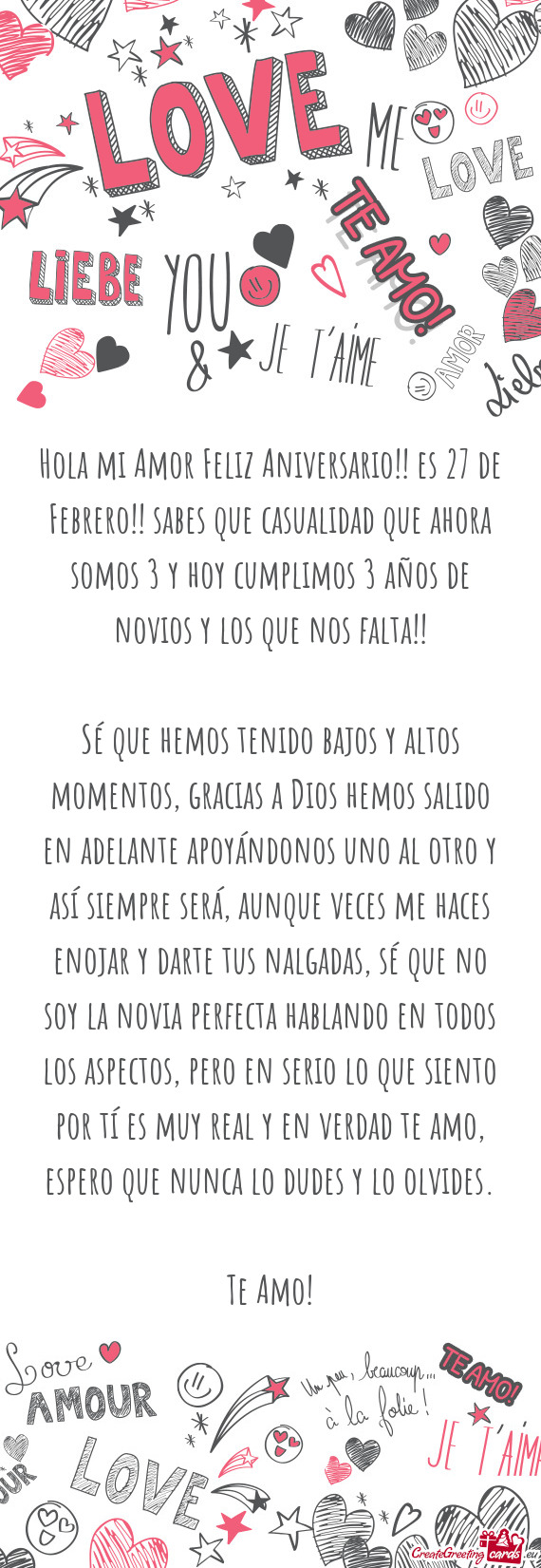 Plimos 3 años de novios y los que nos falta