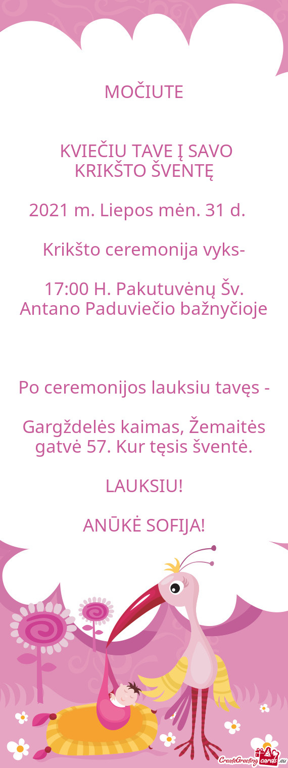 Po ceremonijos lauksiu tavęs