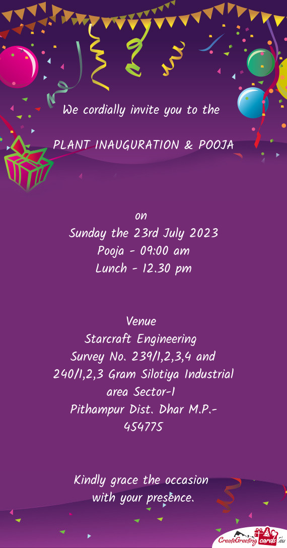 Pooja - 09:00 am