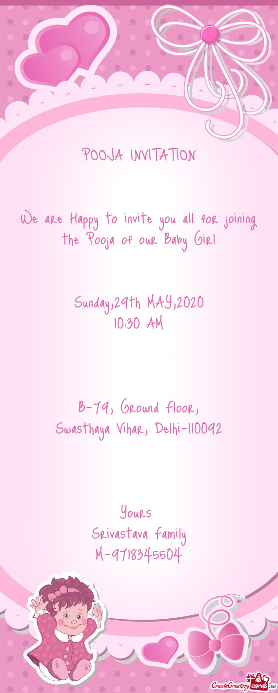 POOJA INVITATION