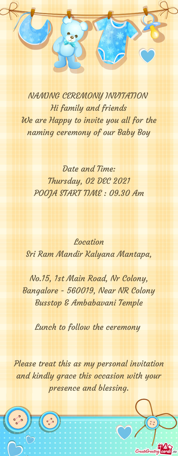 POOJA START TIME : 09.30 Am