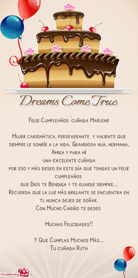 Por eso y más deseo en este día que tengas un feliz cumpleaños