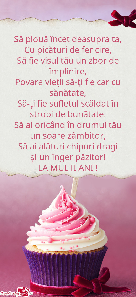 Povara vieţii să-ţi fie car cu sănătate