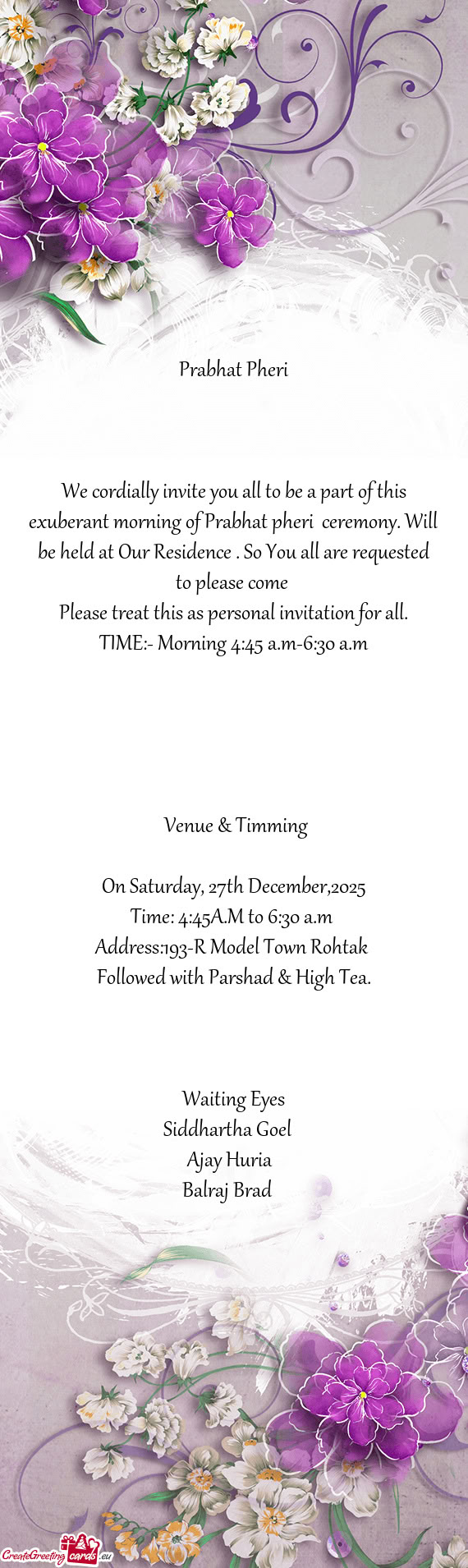 🙏Prabhat Pheri🙏