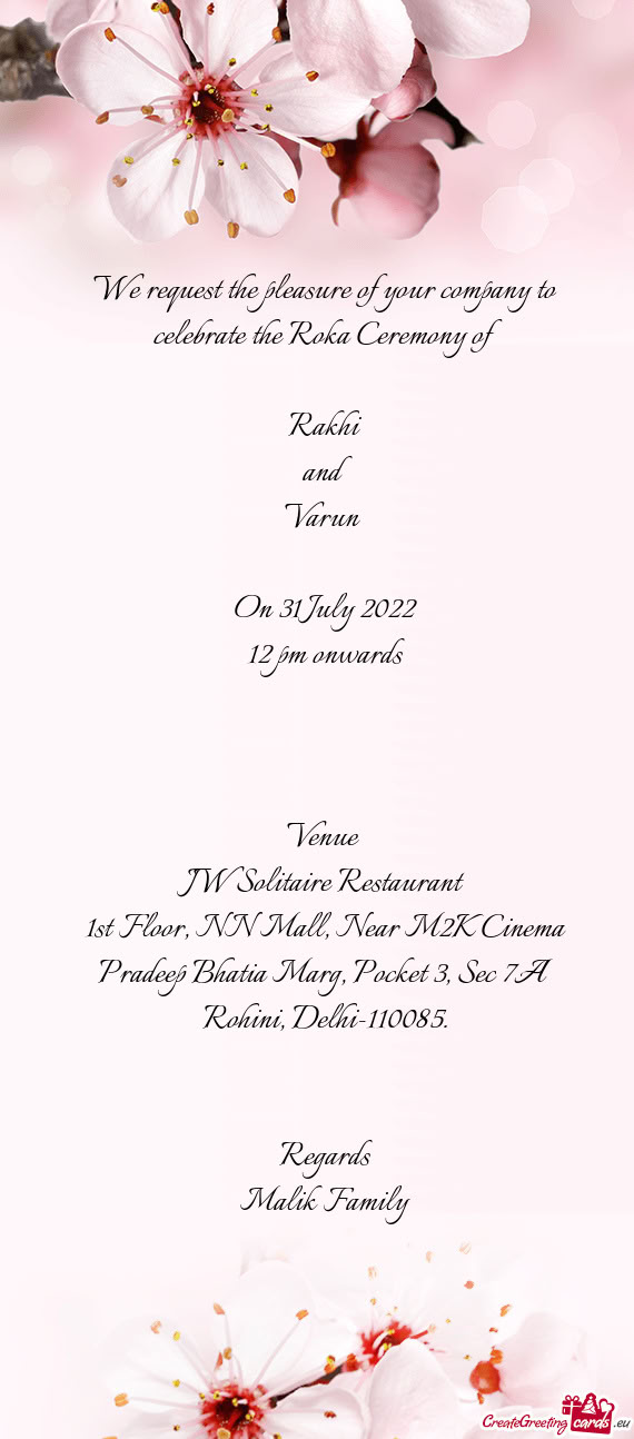 Pradeep Bhatia Marg, Pocket 3, Sec 7A