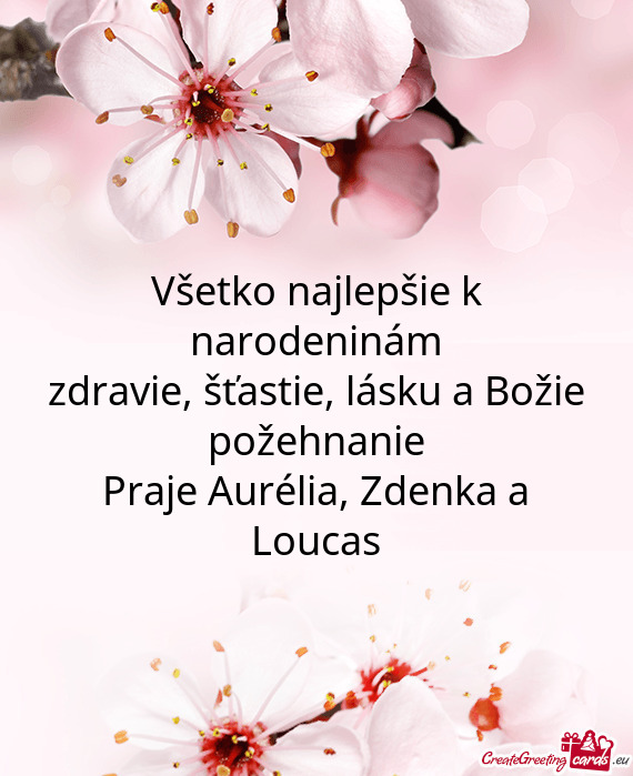 Praje Aurélia, Zdenka a Loucas