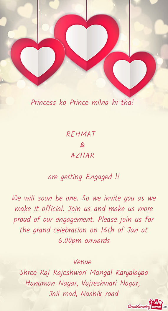 Princess ko Prince milna hi tha!       REHMAT    &   AZHAR