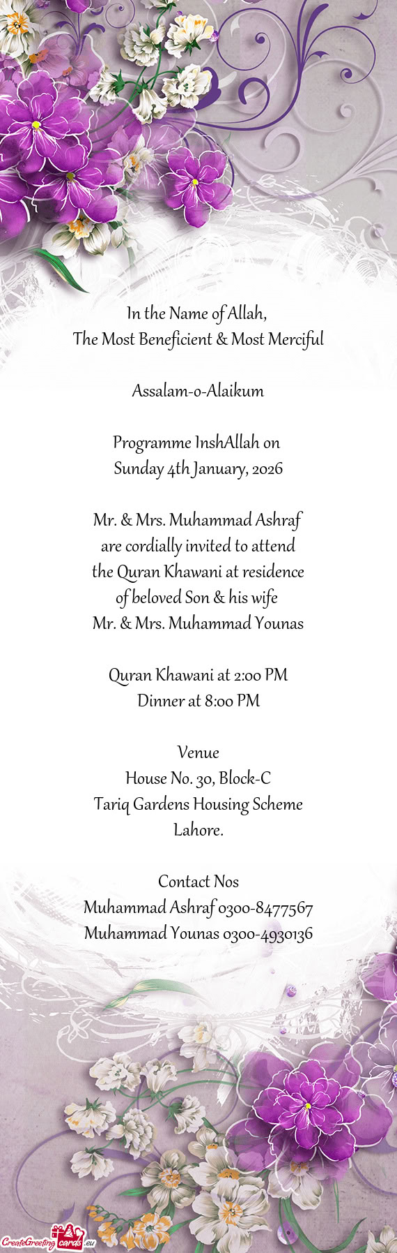 Programme InshAllah on