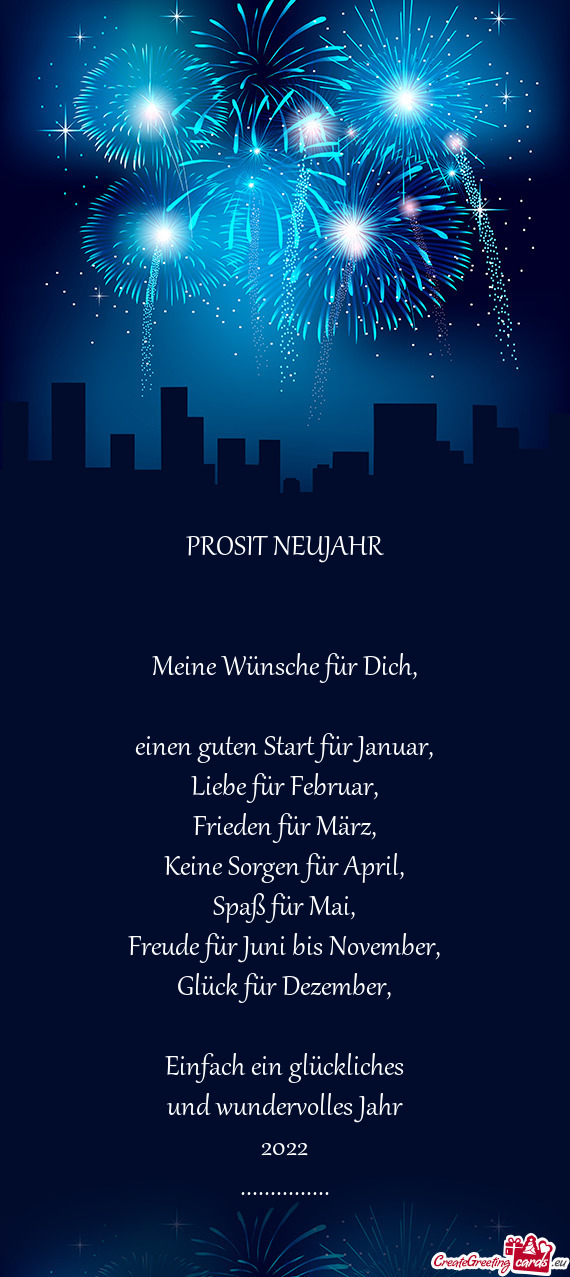 PROSIT NEUJAHR